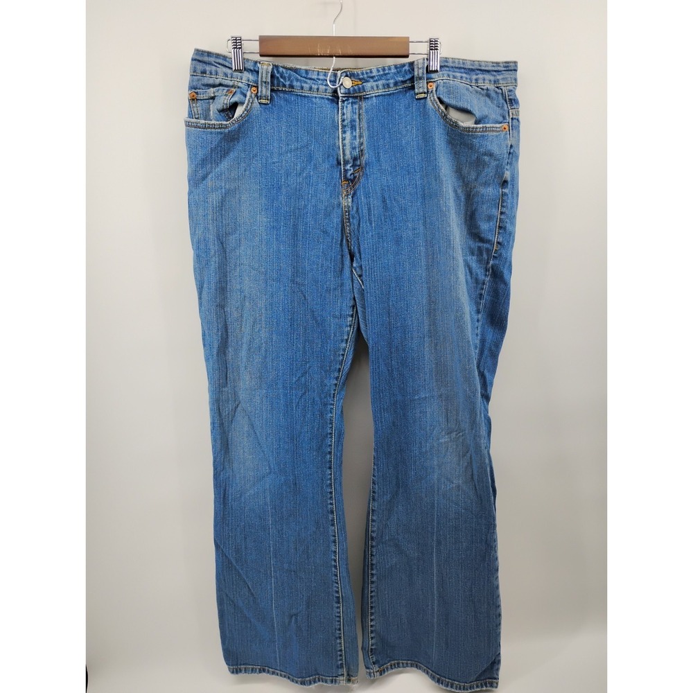 Levis 515 Boot Cut Jeans Womens Size 22M Medium Wash Denim Classic‎